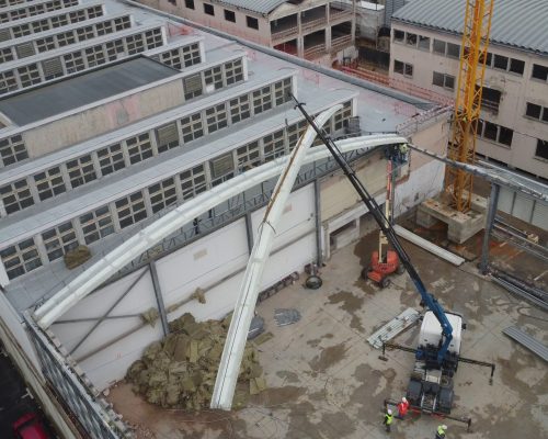 Desmontagem de estrutura metálica para posterior montagem